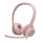 Logitech H390 USB Computer Headset Noise Cancelling Rose [ 981-001280 ]