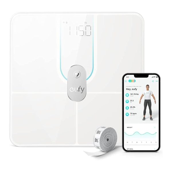 Anker eufy Smart Scale P2 Pro Digital Scale with Wi-Fi Bluetooth White [ T9149K21 ]