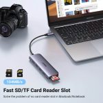UGreen 6 in 1USB-C Multifunction Adapter (3 x USB-A / HDMI / 1 x SD Card Slot / 1 x TF Card Slot / CM195) [ 70410 ]